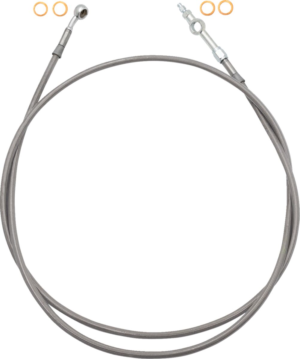 FAT BAGGERS INC EZ Install Brake Line - 65" - Stainless Steel Braid 120065