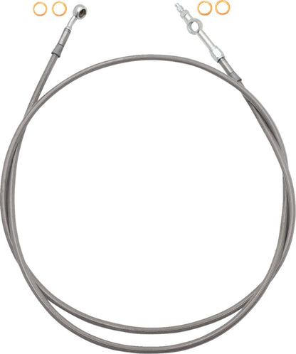 FAT BAGGERS INC EZ Install Brake Line - 65" - Stainless Steel Braid 120065
