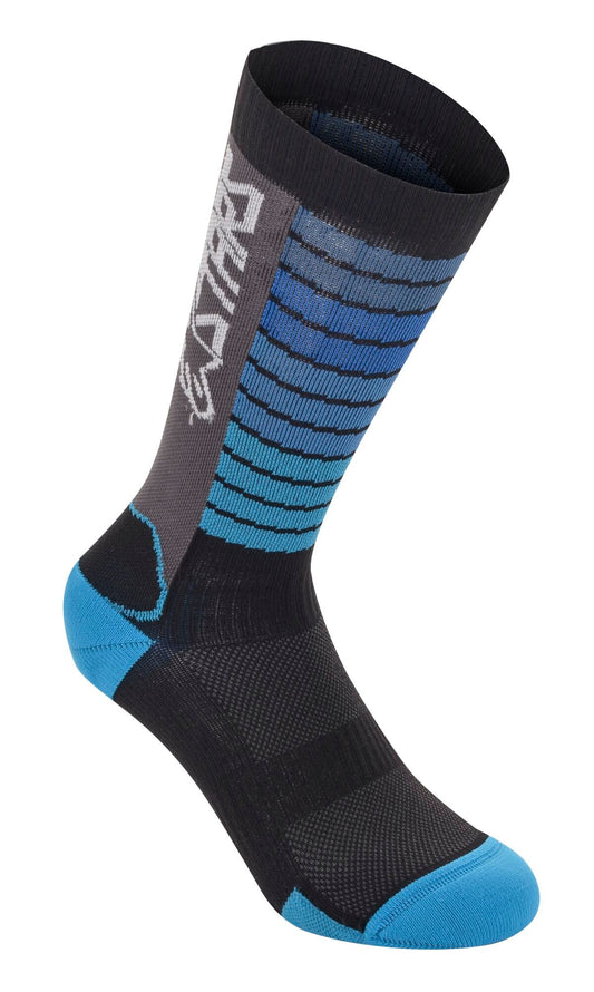 Alpinestars SOCKS DROP 22 BLK/AQ S 1706720-1097-S