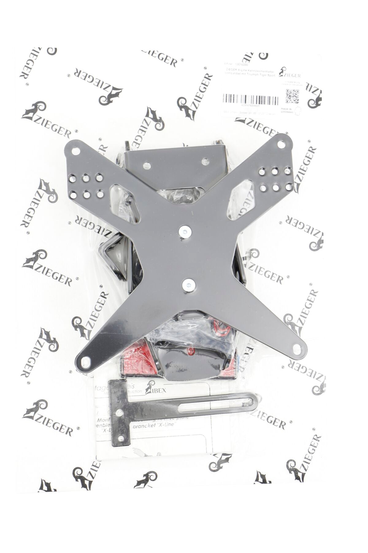ZIEGER LICENSE PLATE HOLDER PRO TYPE E TIGER SPORT 660 10010200