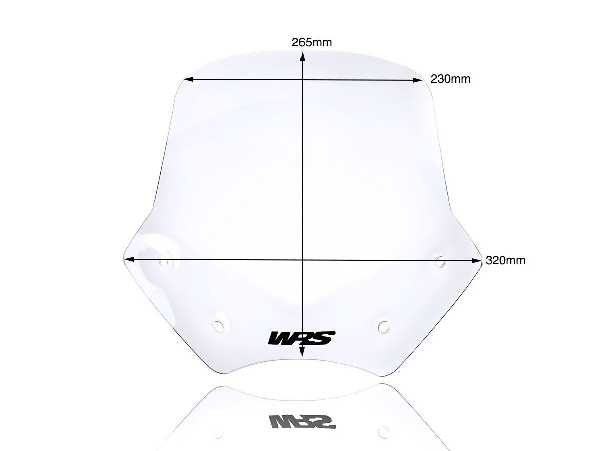 WRS WINDSCREEN SPORT R1200R CLEAR BM046T