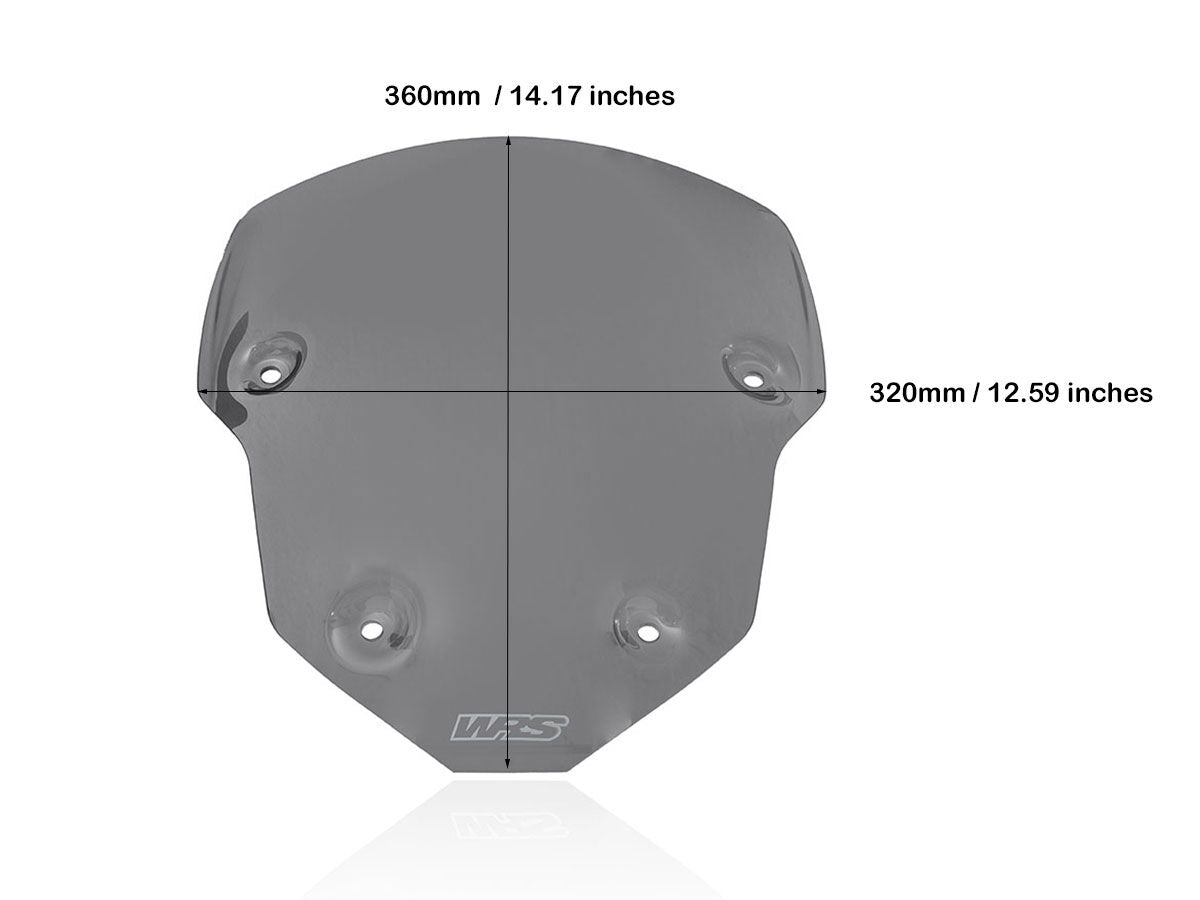 WRS WINDSCREEN SPORT TIGER900 DARK TR004FS