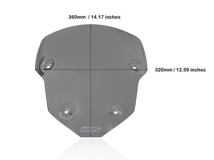 WRS WINDSCREEN SPORT TIGER900 DARK TR004FS