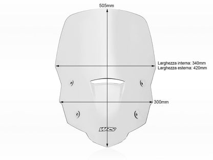 WRS WINDSCREEN CAPONORD XL750 TRAN HO061T