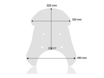 WRS WINDSCREEN TOURING ROYAL ENFIELD HIMALAYAN 450 CLEAR RE002T