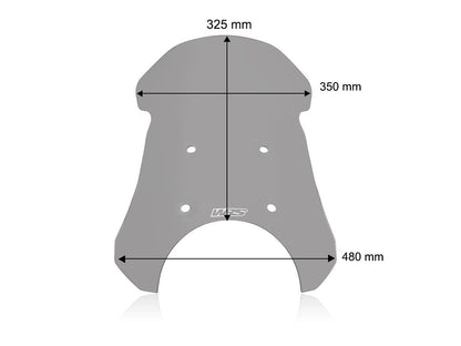 WRS WINDSCREEN TOURING ROYAL ENFIELD HIMALAYAN 450 SMOKE RE002F