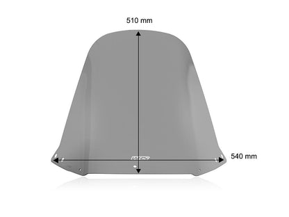 WRS WINDSCREEN STANDARD HONDA CN250/SPAZIO/HELIX SMOKE HO079F