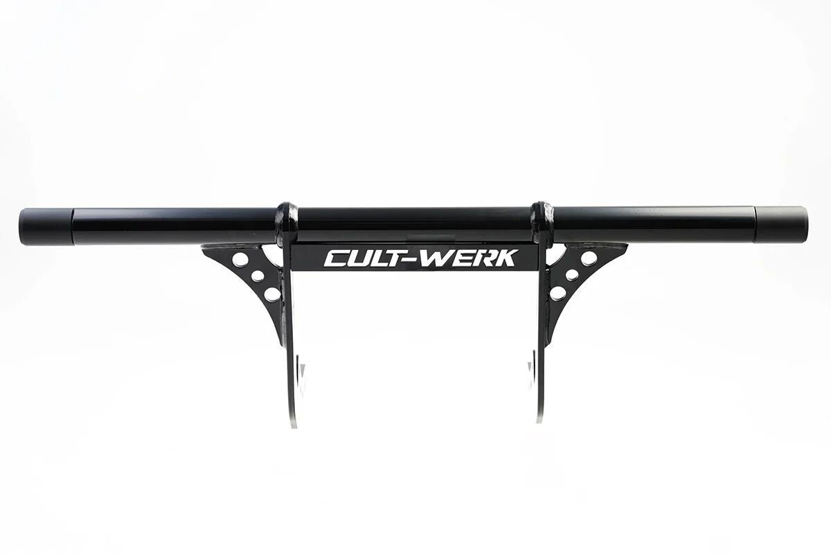 CULT WERK CRASHBAR CLUBSTYLE FRONT BLACK SOFTAIL M8 HD-BRO142