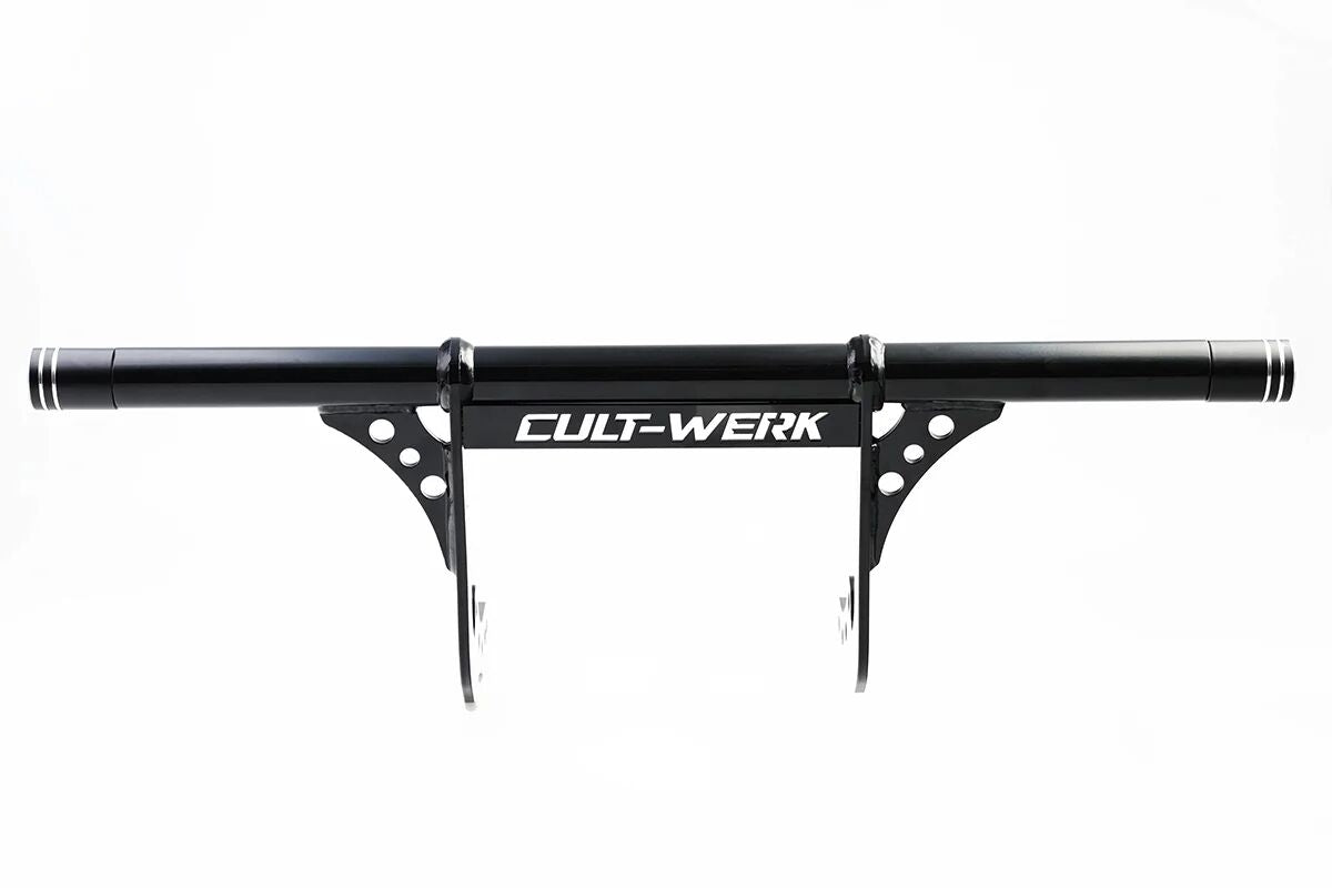 CULT WERK CRASHBAR CLUBSTYLE X1 FRONT BLACK SOFTAIL M8 HD-BRO149