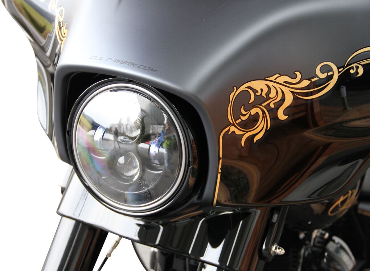 CULT WERK HEADLIGHT 7" BK HD-UNI008