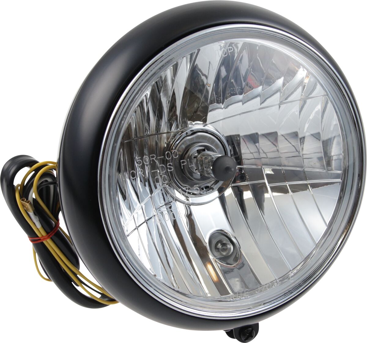 CULT WERK HEADLIGHT 7" BK/CLEAR HD-UNI004