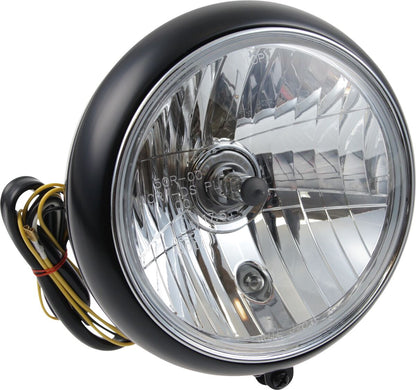 CULT WERK HEADLIGHT 7" BK/CLEAR HD-UNI004