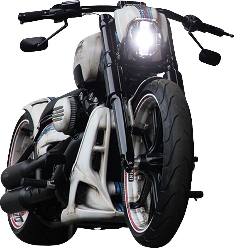 CULT WERK HEADLIGHT V-ROD RAW HD-BRO034