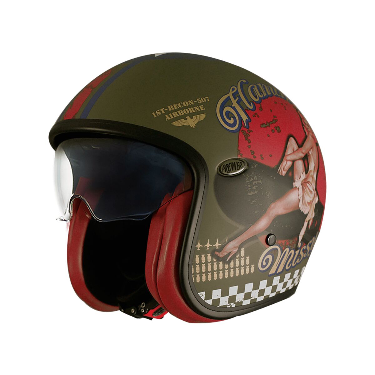 PREMIER HELMETS HELMET VINTAGE PU MILBM XL APJETVI6FIBUPM00XL