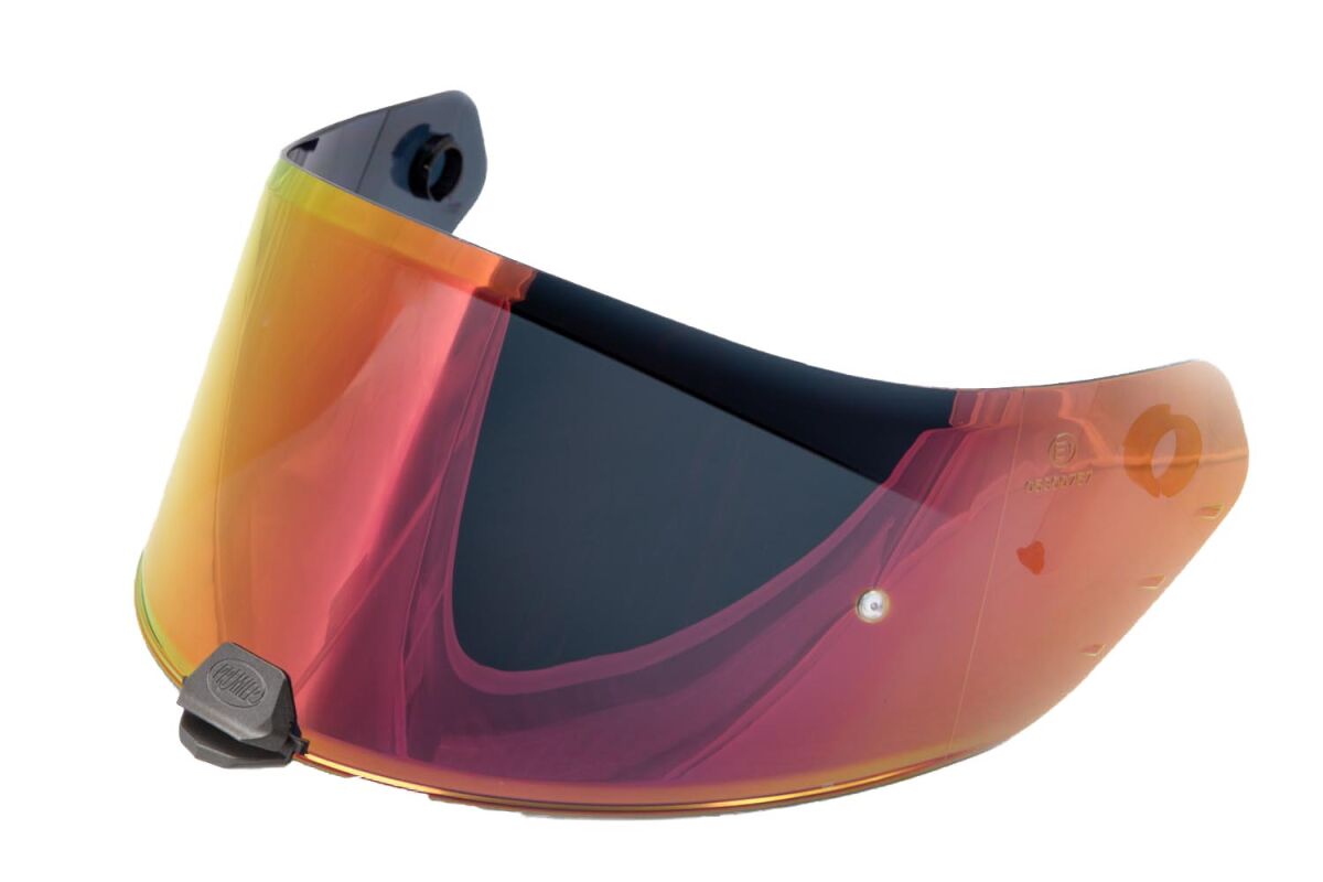 PREMIER HELMETS VISOR HYPER/DEVIL RED CHROMED XVISI0131
