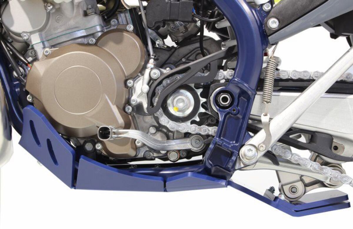 AXP Racing XTR SKIDPLATE 8MM HUS TE250-300 BLUE AX1571