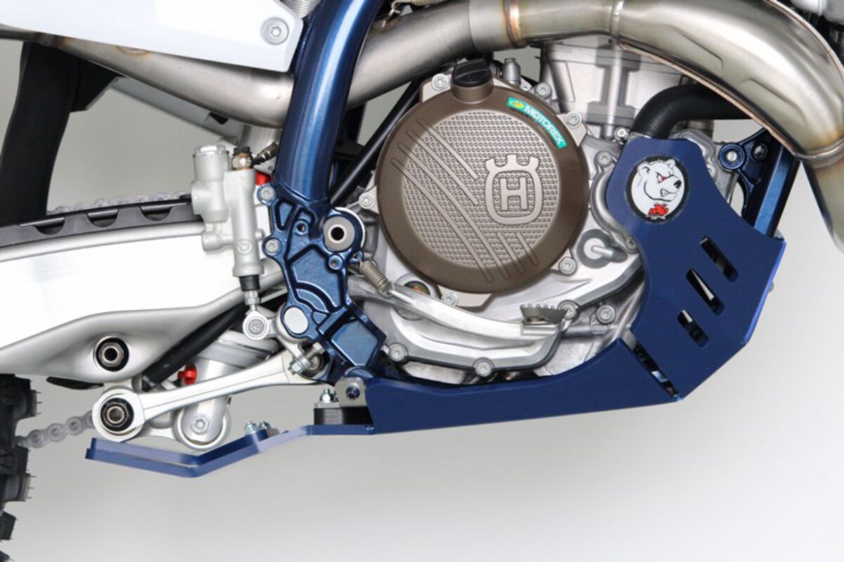 AXP Racing XTR SKIDPLATE 8MM HUS 250-350 FC-FX BLUE AX1663