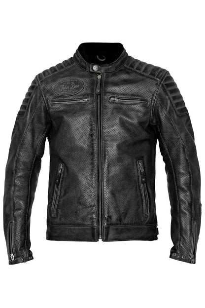 JOHN DOE JACKET STORM LEATHER BLACK SM JLE6003-S