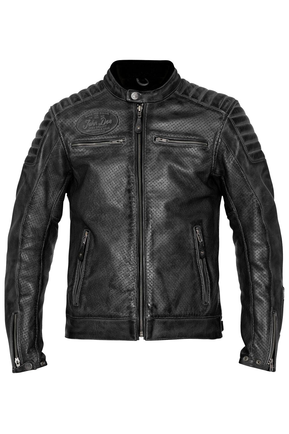 JOHN DOE JACKET STORM LEATHER BLACK MD JLE6003-M