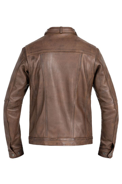 JOHN DOE JACKET DRIFTER LEATHER BROWN 3 JLE6021-3XL
