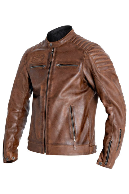 JOHN DOE JACKET DEXTER LEATHER BROWN MD JLE6005-M