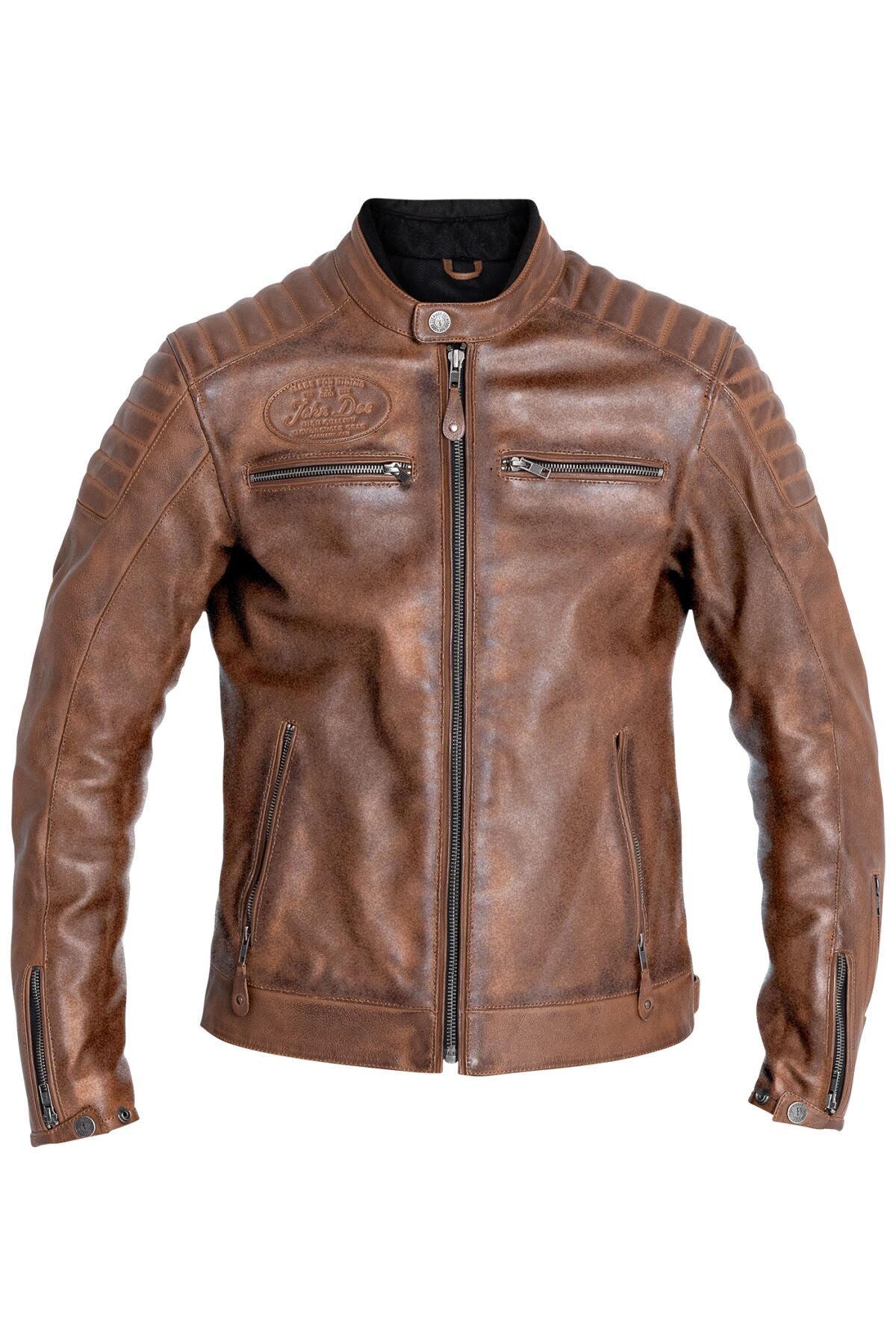 JOHN DOE JACKET DEXTER LEATHER BROWN XL JLE6005-XL