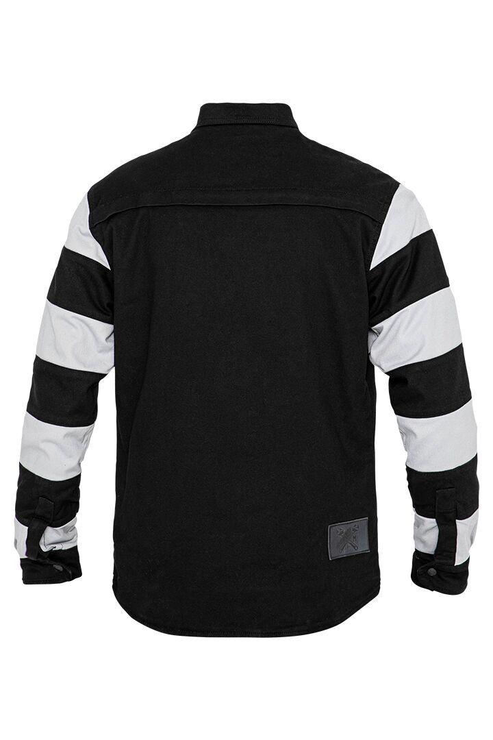 JOHN DOE MOTOSHIRT PRISON BLACK/WHITE L JDL5016-L