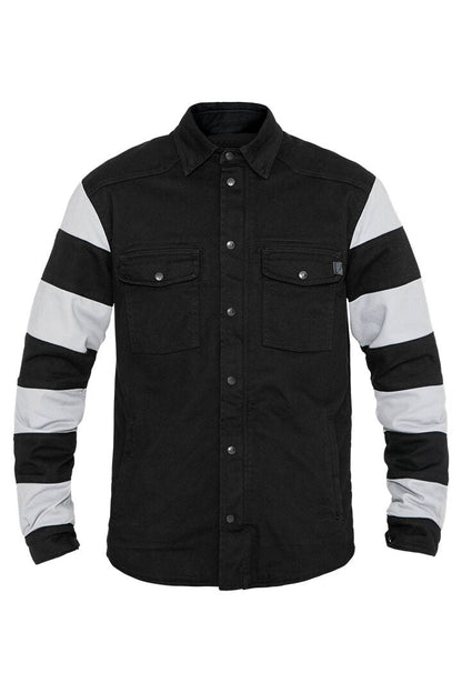 JOHN DOE MOTOSHIRT PRISON BLACK/WHITE 2 JDL5016-2XL
