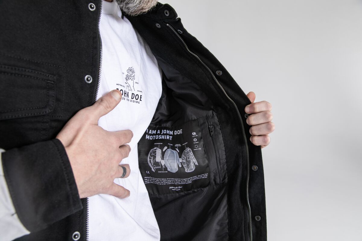 JOHN DOE MOTOSHIRT PRISON BLACK/WHITE 2 JDL5016-2XL