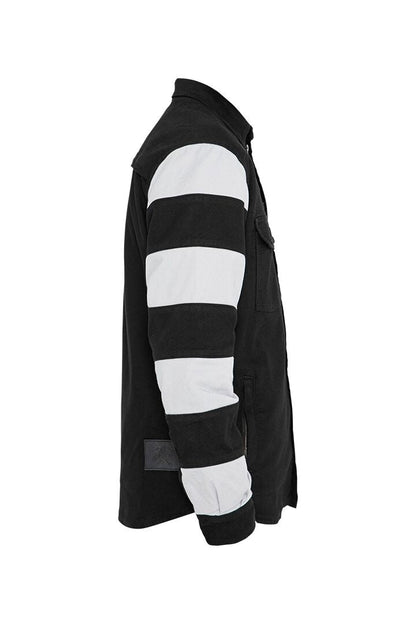 JOHN DOE MOTOSHIRT PRISON BLACK/WHITE 2 JDL5016-2XL
