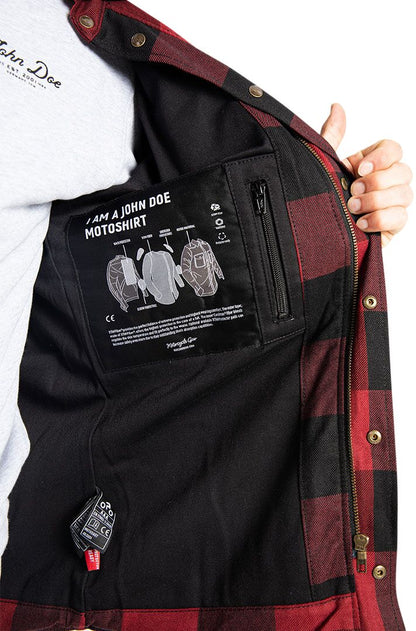 JOHN DOE MOTOSHIRT RED MD JDL5001-M