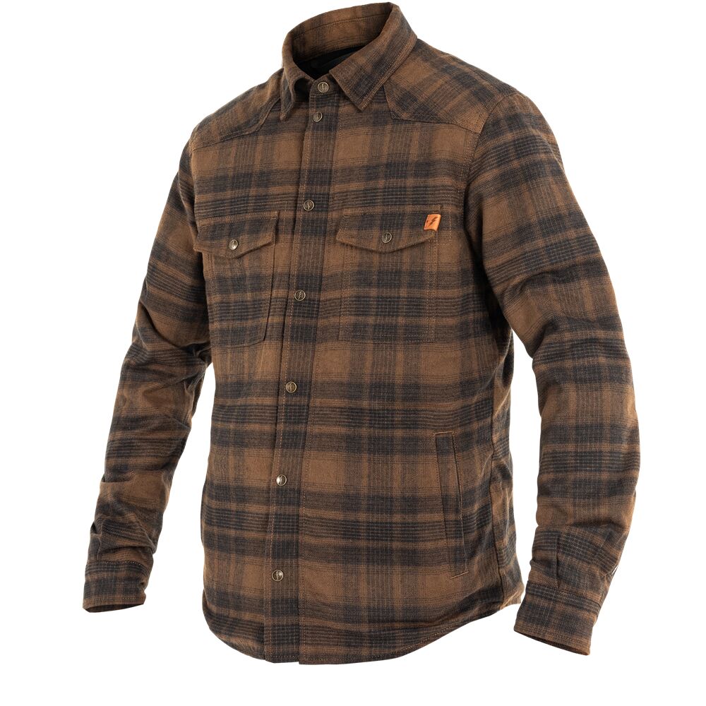 JOHN DOE MOTOSHIRT WOODY BROWN 4XL JDL5018-4XL