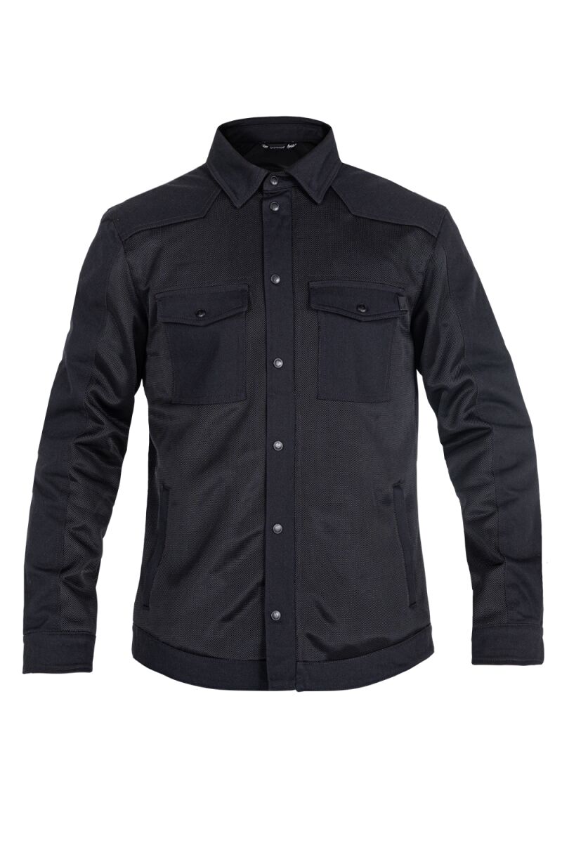 JOHN DOE MOTOSHIRT AERO MESH BLACK LG JDL5022-L