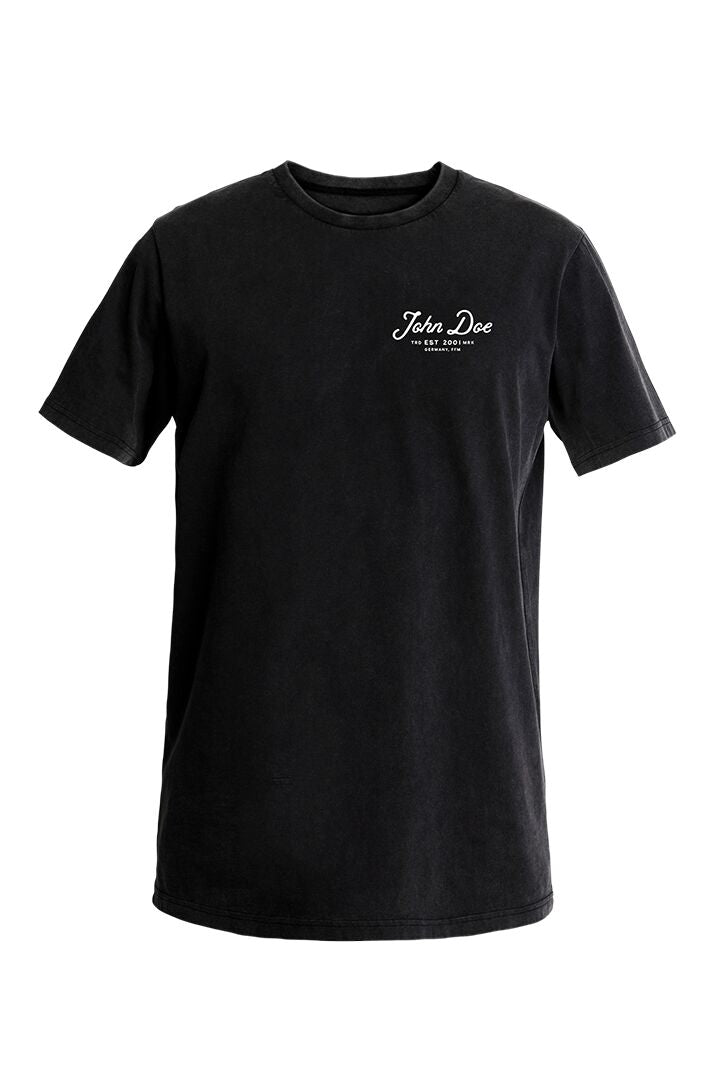 JOHN DOE TEE JD LETTERING BLACK LG JDS7055-L