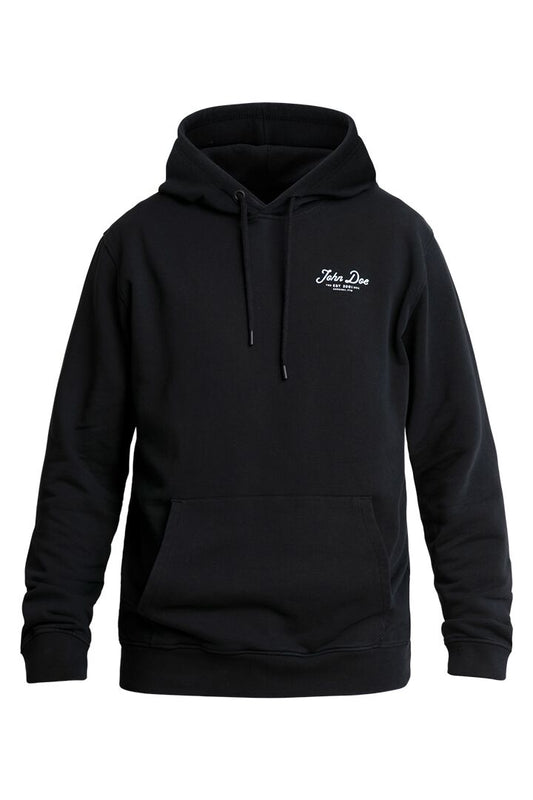 JOHN DOE HOODIE JD LETTERING BLACK MD JDH5005-M