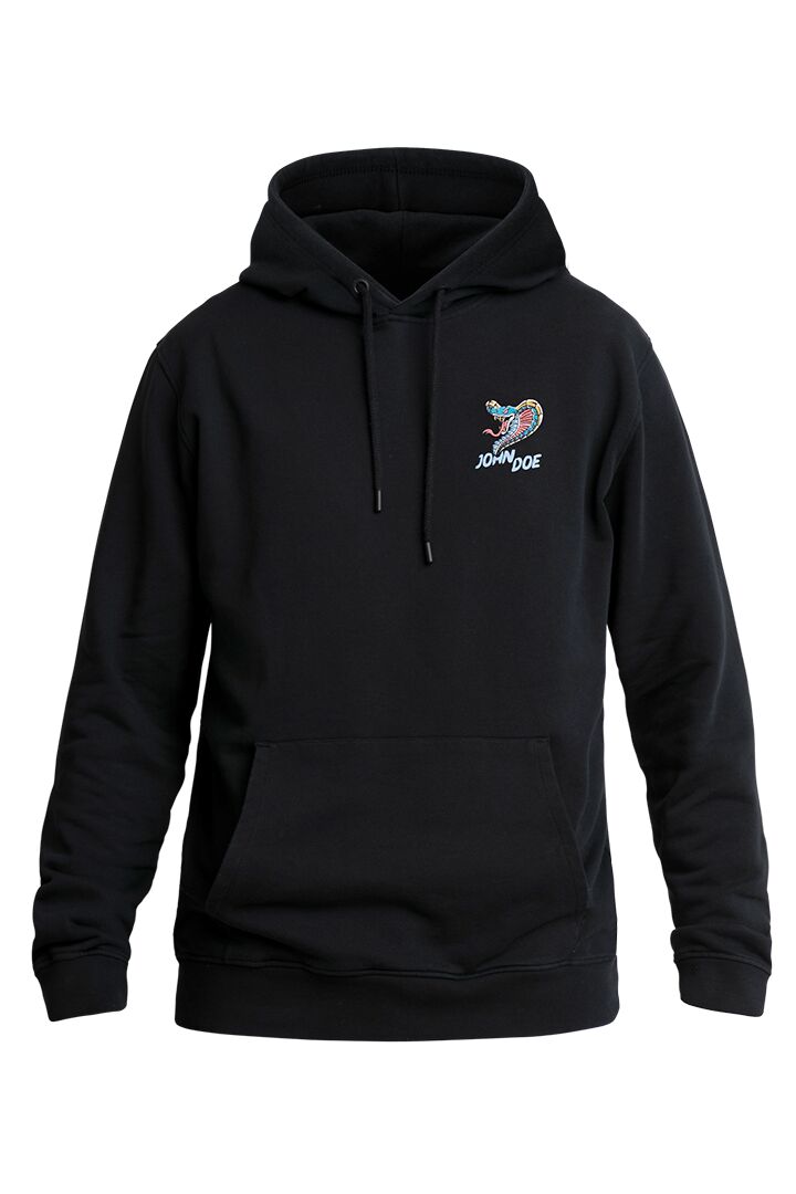 JOHN DOE HOODIE SNAKE II BLACK MD JDH5010-M