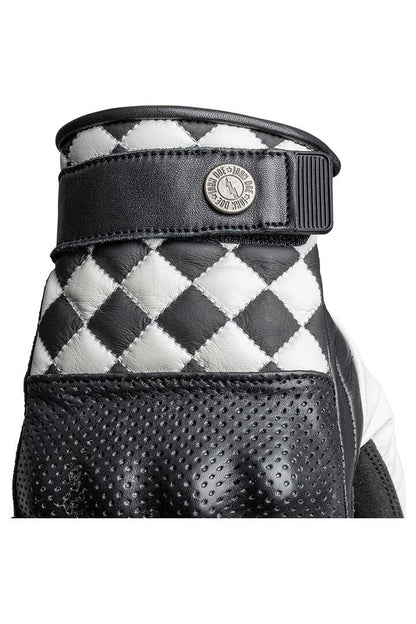 JOHN DOE GLOVE TRACKER RACE LEATHER WHI JDG7003-S
