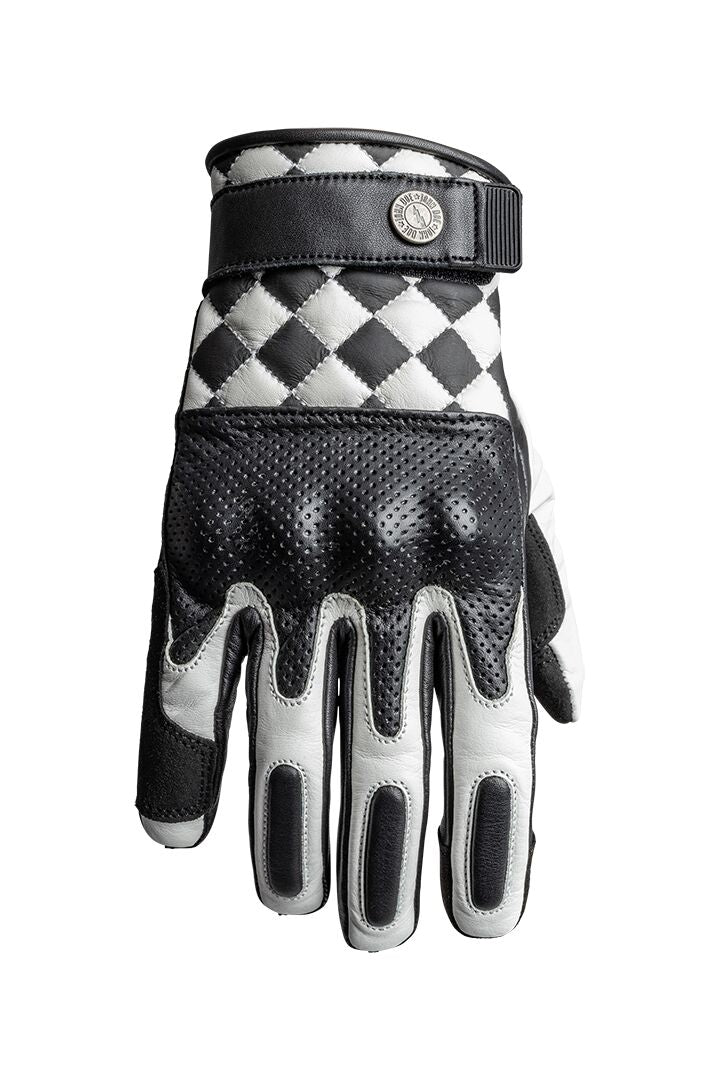 JOHN DOE GLOVE TRACKER RACE LEATHER WHI JDG7003-S