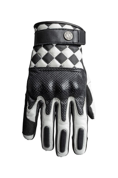 JOHN DOE GLOVE TRACKER RACE LEATHER WHI JDG7003-S