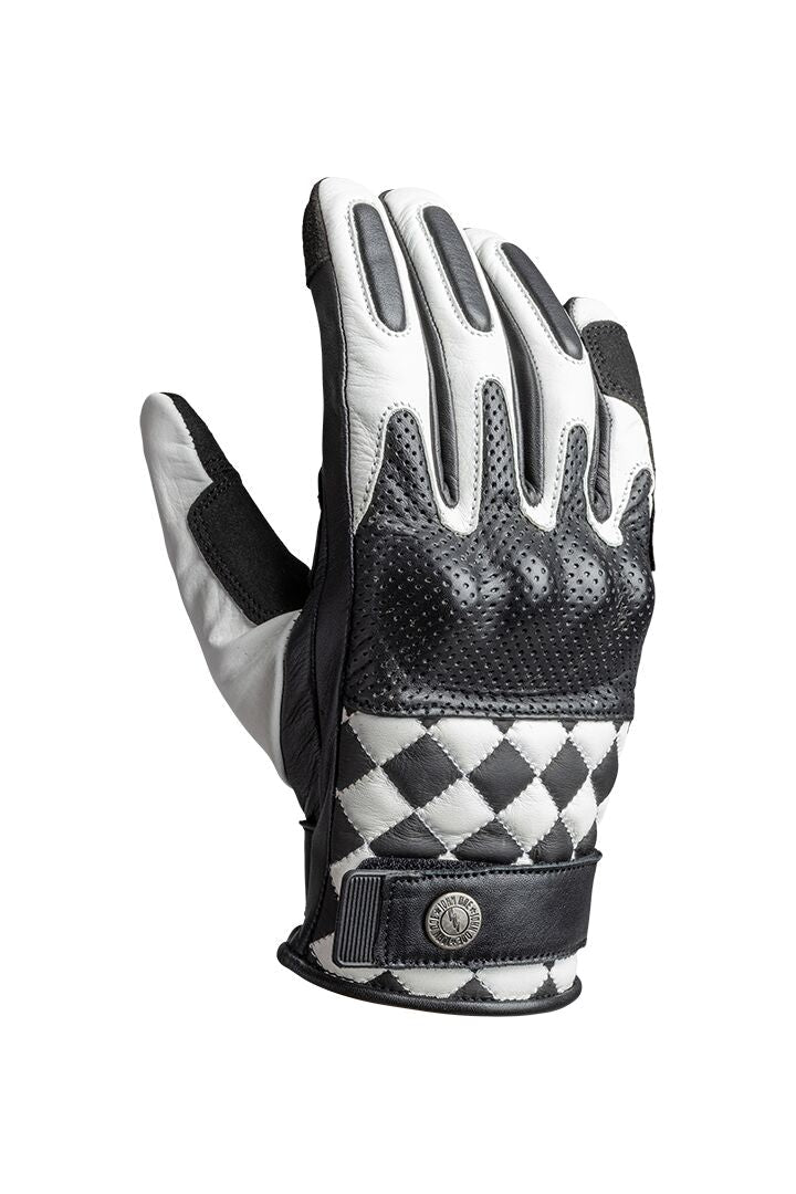 JOHN DOE GLOVE TRACKER RACE LEATHER WHI JDG7003-L