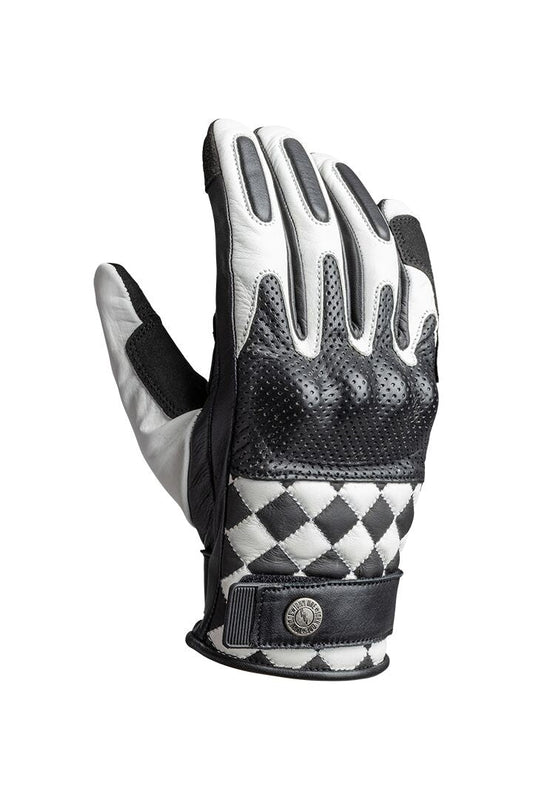 JOHN DOE GLOVE TRACKER RACE LEATHER WHI JDG7003-L
