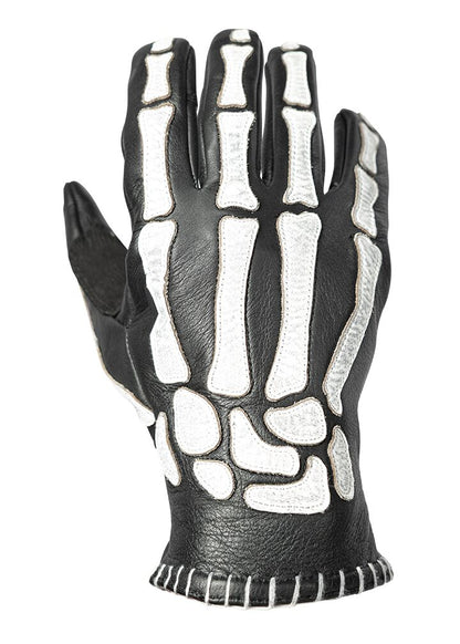 JOHN DOE GLOVE SKELETOR LEATHER BLACK/W JDG7040-L