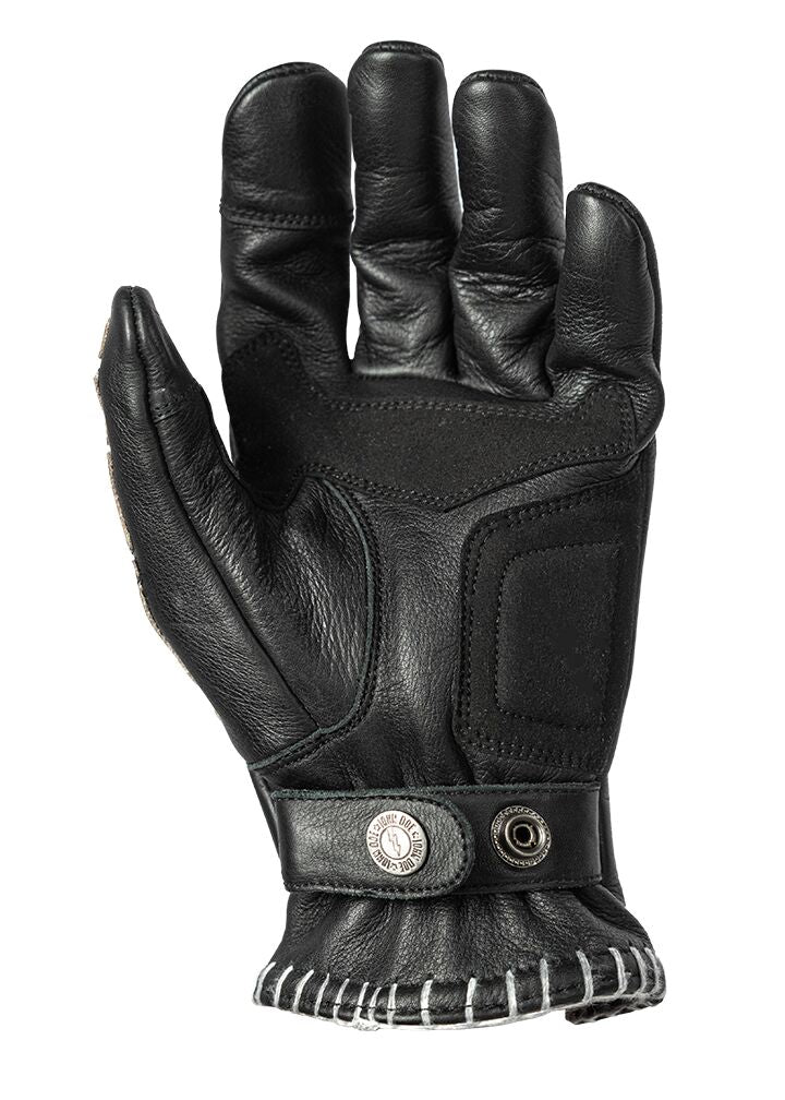 JOHN DOE GLOVE SKELETOR LEATHER BLACK/W JDG7040-L