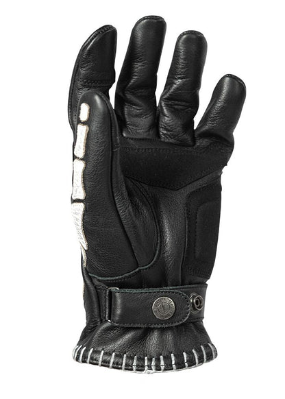 JOHN DOE GLOVE SKELETOR LEATHER BLACK/W JDG7040-3XL