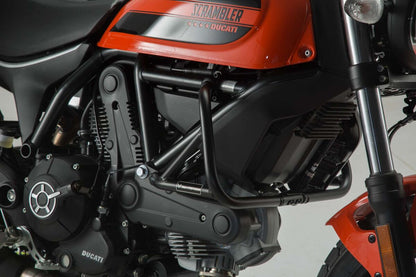 SW-MOTECH CRASH BAR BLACK Ducati Scrambler models. SBL.22.577.10001/B