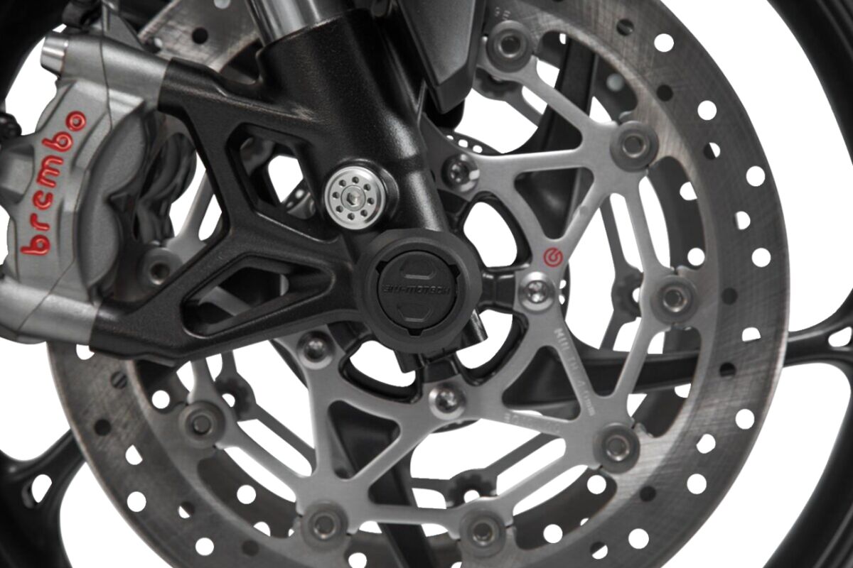 SW-MOTECH FRONT AXLE SLIDER SET BLACK BMW S 1000 R / RR / XR STP.07.176.10301/B