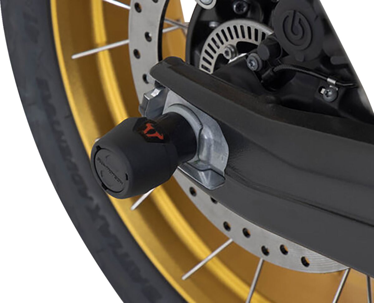 SW-MOTECH REAR AXLE SLIDER SET BLACK BMW S1000 R, F750 GS, F850 GS / Adv, F900 R / XR STP.07.176.10901/B
