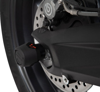 SW-MOTECH REAR AXLE SLIDER SET BLACK BMW S1000 R, F750 GS, F850 GS / Adv, F900 R / XR STP.07.176.10901/B