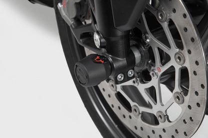 SW-MOTECH FRONT AXLE SLIDER SET BLACK Kawasaki Z650 , Ninja 650 STP.08.176.10801/B
