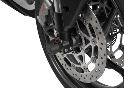 SW-MOTECH FRONT AXLE SLIDER SET Black Suzuki GSX-S1000 / F (15-). STP.05.176.10201/B